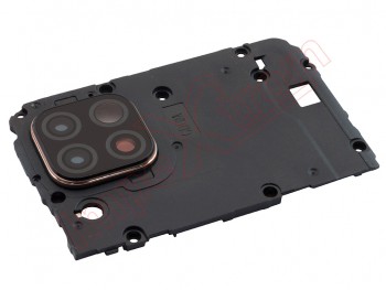 Carcasa intermedia con lente de cámara negra y dorada para Huawei P40 Lite, JNY-L21A, JNY-L01A, JNY-L21B, JNY-L22A, JNY-L02A, JNY-L22B
