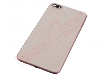Rose gold generic without logo battery cover with components for iPhone 8 plus, a1897