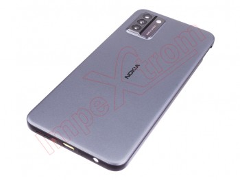 Carcasa Service Pack trasera / Tapa de batería color gris (meteor gray) para Nokia G22, TA-1528