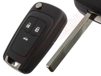Compatible housing for Opel remote controls, 3 buttons