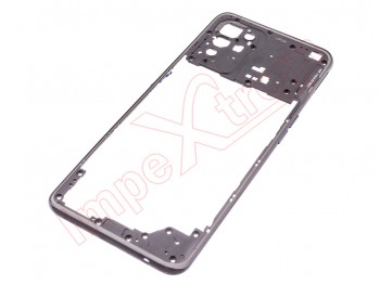 Front / central housing with Fluid black frame for Oppo A94 5G, CPH2211