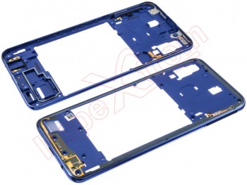 Blue middle housing for Samsung Galaxy A40, SM-A405F
