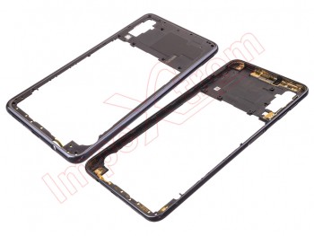 Black front housing for Samsung Galaxy A7 2018 (SM-A750)
