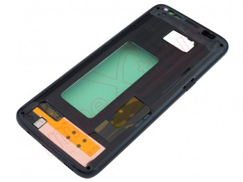 Carcasa frontal / central con marco negro y flex de botones laterales para Samsung Galaxy S8, SM-G950F