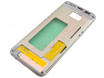 Carcasa frontal / central con marco dorado "Maple Gold" con botones laterales para Samsung Galaxy S8, SM-G950F