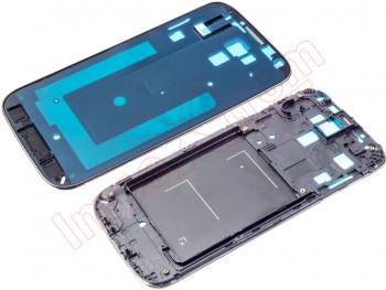 Black central housing for Samsung Galaxy S4, I9500