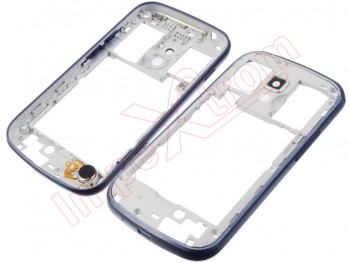 Carcasa central con marco azul para Samsung Galaxy Trend Plus, S7580