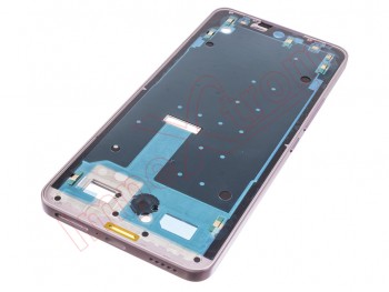 Purple front housing with side buttons for Xiaomi 12 5G, 2201123G
