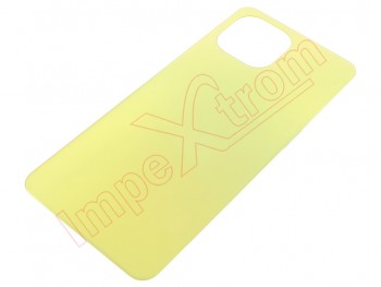 Generic Citrus Yellow battery cover without logo for Xiaomi Mi 11 Lite 5G, M2101K9G, M2101K9C