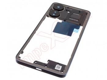 Carcasa frontal azul con NFC y lentes de cámaras para Xiaomi Redmi 13C 4G, 23100RN82L