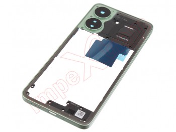 Carcasa frontal verde con NFC y lentes de cámaras para Xiaomi Redmi 13C 4G, 23100RN82L