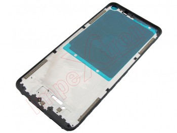 Carcasa frontal / central color negro para Xiaomi Redmi Note 9, M2003J15SC, M2003J15SG, M2003J15SS