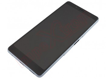 Pantalla completa IPS LCD negra con marco plateado para Sony Xperia L3, I4312 / I3312 / I4332