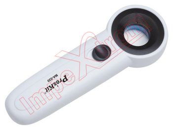 Handheld magnifying glass x22x, 19 diopters and LED light