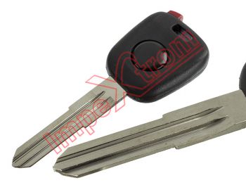Peugeot compatible key without sprat, left guide