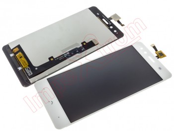 Full screen IPS LCD (LCD / display + digitizer / touch) for BQ Aquaris X5 (without frame), white
