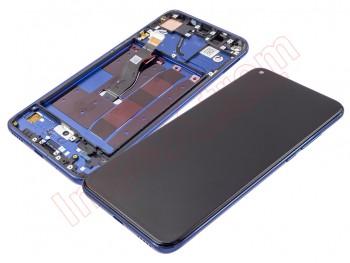 Black IPS LCD full screen with blue frame for Huawei Honor View 20