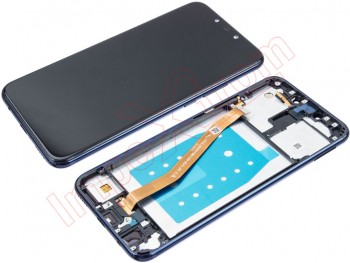 Pantalla completa negra con marco azul para Huawei Mate 20 lite (SNE-LX1)