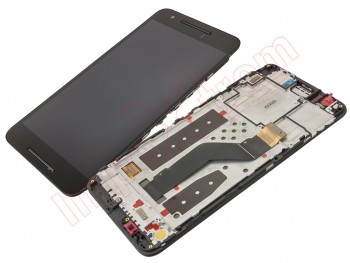 Pantalla completa negra con marco y carcasa Huawei Nexus 6P