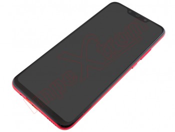 Black IPS LCD full screen with red frame for Huawei Nova 3