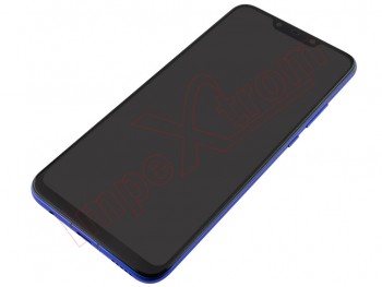 Black full screen with iris purple frame IPS LCD for Huawei Nova 3, PAR-LX1 / PAR-LX9