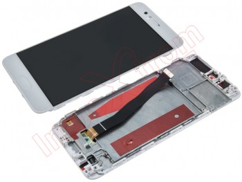 IPS LCD Screen with frame for Huawei Ascend P10 (VTR-L09), white