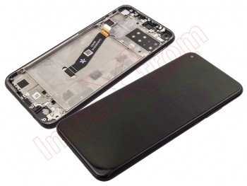 Black full screen IPS LCD with front housing for Huawei P40 Lite E (ART-L29)