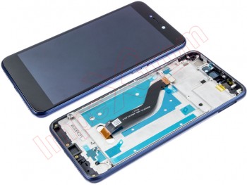 Pantalla completa IPS LCD genérica negra con marco azul para Huawei P8 Lite 2017, PRA-LX1 / P9 Lite 2017 / Honor 8 Lite / Nova Lite , GR3 (2017)