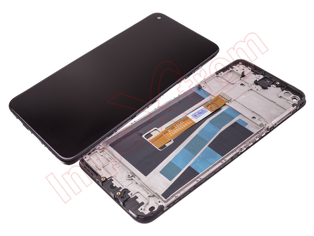 Para Oppo A52 Pantalla LCD táctil digitalizador de cristal parte negra