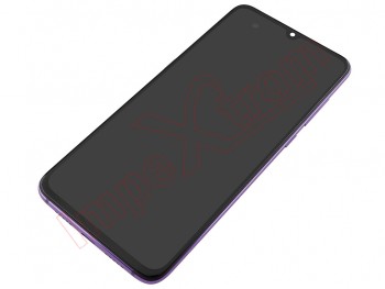 Pantalla completa AMOLED negra con marco violeta lavanda para Xiaomi Mi 9, M1902F1G - Calidad PREMIUM. Calidad PREMIUM