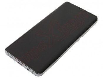 Pantalla completa AMOLED negra con marco blanco / plateado "Glacier white" para Xiaomi Mi Note 10 / Mi Note 10 Pro - Calidad PREMIUM. Calidad PREMIUM