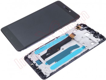 Pantalla completa IPS LCD negra con carcasa para Xiaomi Redmi Note 4X