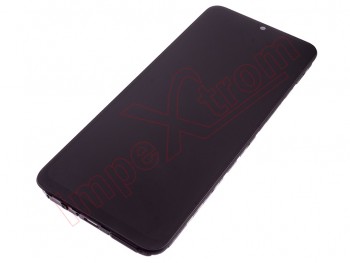 Pantalla completa IPS negra (Power Black) con carcasa frontal para Xiaomi Poco C40, 220333QPG