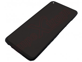 Black full screen IPS LCD with frame for Xiaomi Redmi Note 9T, M2007J22G, J22 / Xiaomi Redmi Note 9 5G, M2007J22C