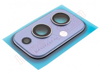 Rear camera lens with violet "Winter Mist" trim for Oneplus 9, LE2113, LE2111, LE2110, LE2117, LE2115
