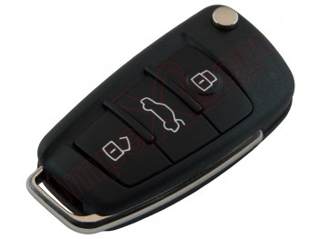 Producto Genérico - Telemando de 3 botones, 434 MHz ASK para Audi Q2, sin espadín