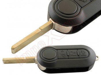 Producto Genérico - Telemando de 3 botones, 433MHz ASK para Ducato / Fiat 500L MPV (Marelli BSI), con espadín