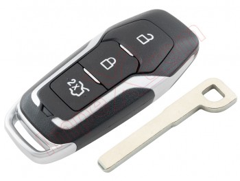Producto Genérico - Telemando de 3 botones 433Mhz FSK DS7T-15K601-D Smart Key (llave inteligente) para Ford Mondeo / Ford Edge / Ford S-Max, con espadín