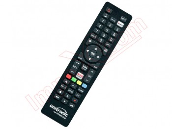 Universal remote control with NETFLIX and YouTube button for TV Hisense, in blister