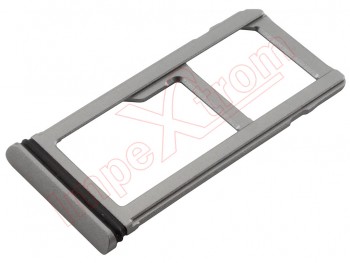 Silver SIM / micro SD tray for Nokia 8 Dual SIM, TA-1004