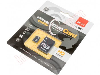 IMRO microSD 2GB memory card with SD adapter