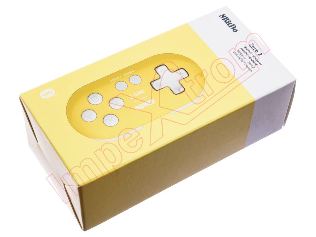 Ultra Portable 8bitdo Zero 2 Yellow Gamepad For Windows Macos Android Switch Steam And Raspberry Pi