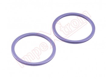 Purple rear camera trims for Apple iPhone 12, A2403