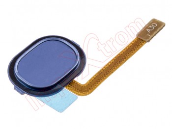 Flex cable with blue fingerprint reader/sensor button for Galaxy A30, SM-A305F