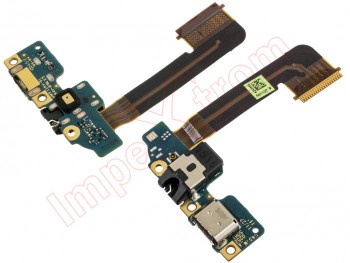 Lower auxiliary plate with charging connector and audio for HTC One M9