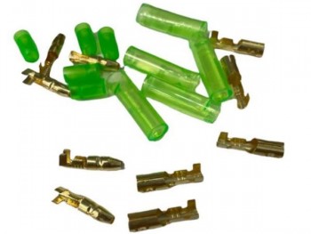 Set of bullet type connectors for motor connection