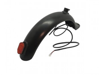 Rear fender, hook and light for electric Scooter - Black