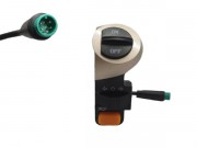 control-button-for-electric-scooter-male-connector-waterproof-5pin-green-color-with-turning-ligth-selector-and-horn-button-for-ovex-z1-plus