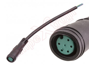 5 pins waterproof female cable / connector for electric scooter
