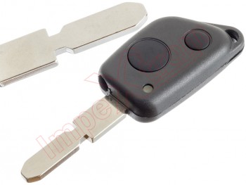 Carcasa genérica compatible para telemandos Peugeot 406 antiguos,2 botones e infrarrojos